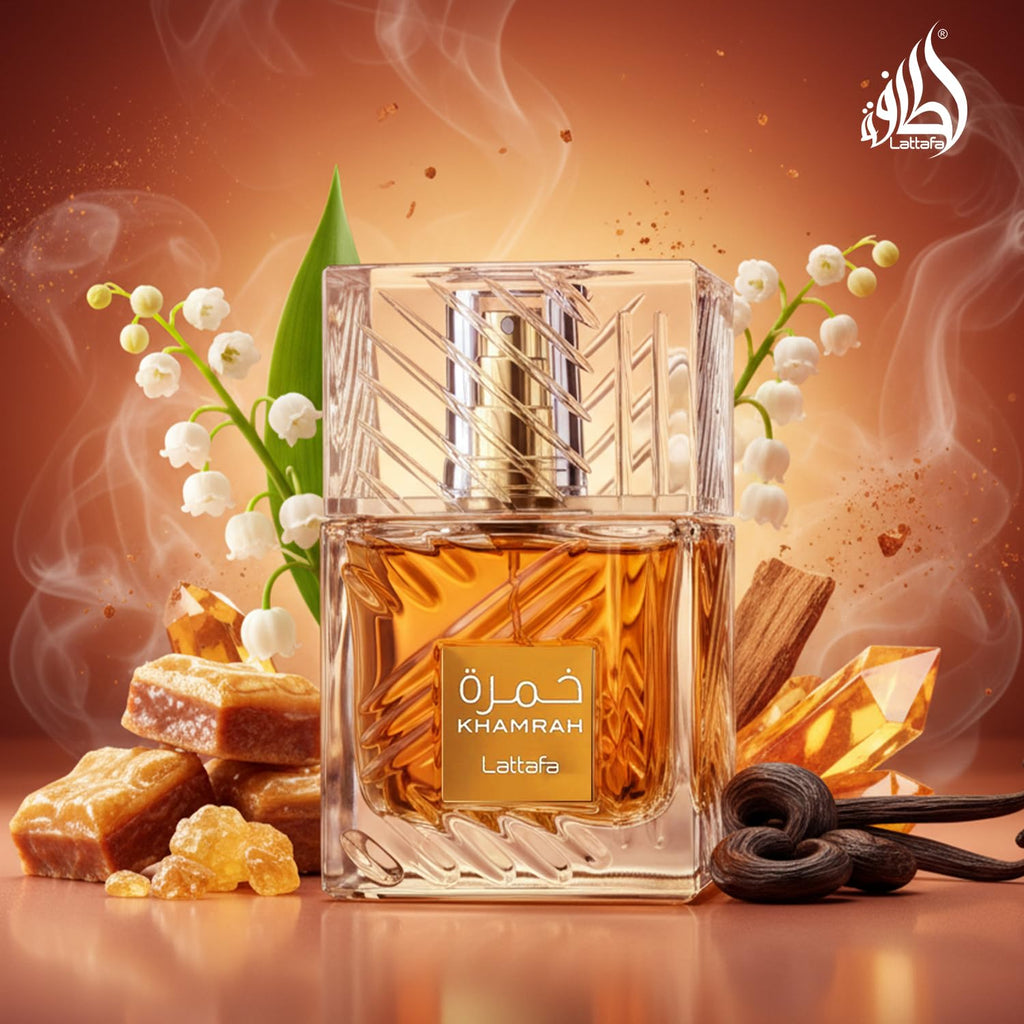Khamrah Eau De Parfum – Warm Vanilla, Spicy Amber & Cinnamon Unisex Fragrance (100ml)