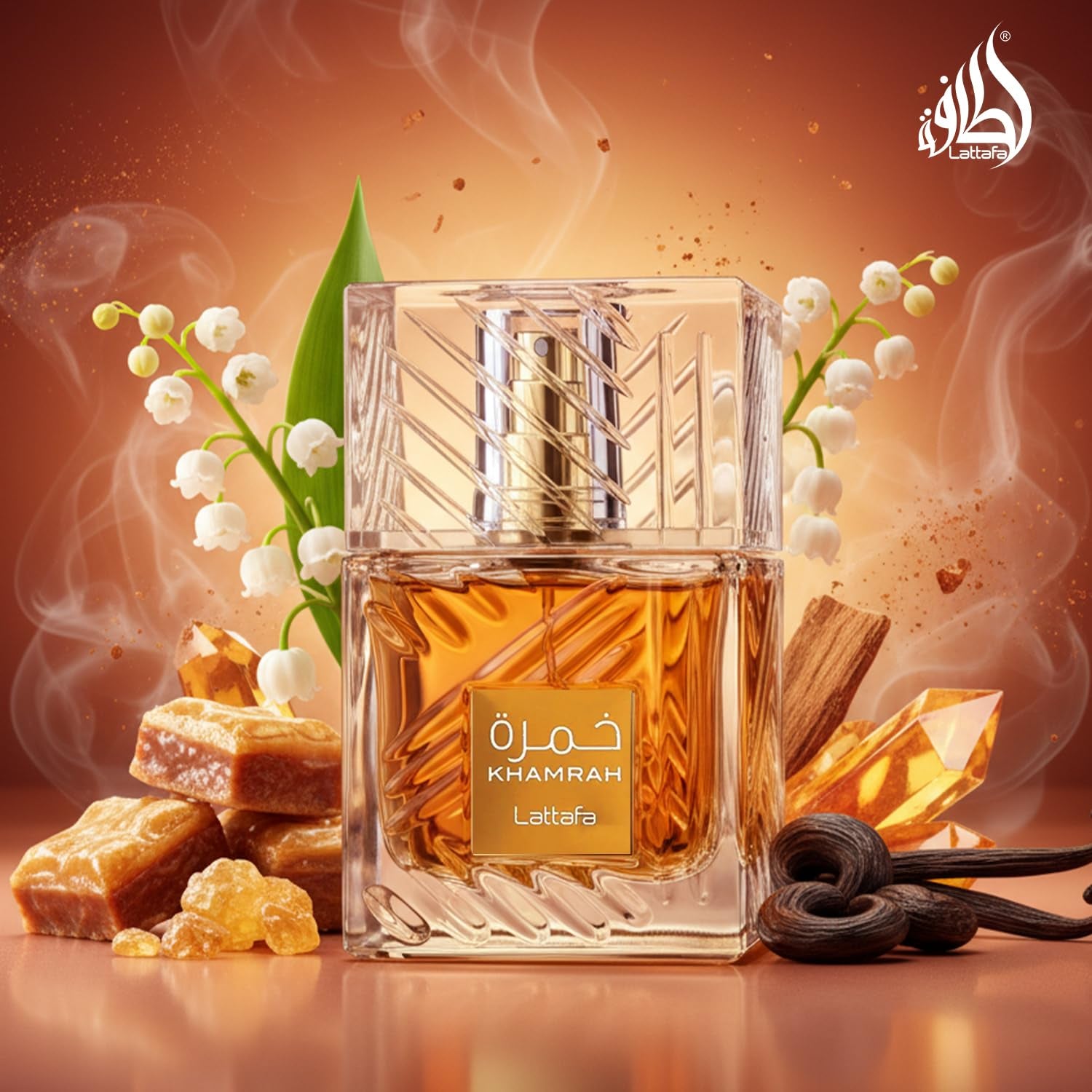 Khamrah Eau De Parfum – Warm Vanilla, Spicy Amber & Cinnamon Unisex Fragrance (100ml)