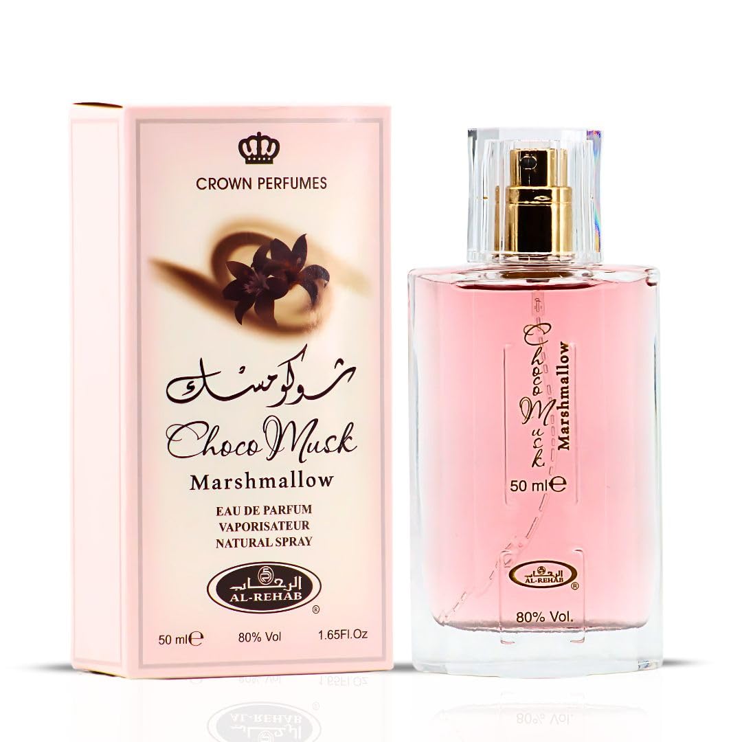 Al-Rehab Choco Musk – Sweet Vanilla & Milk Chocolate Eau De Parfum for Women | Long-Lasting 50ml