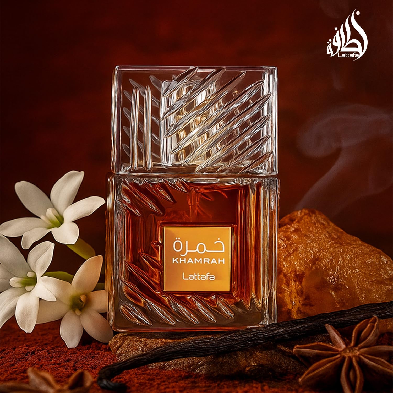 Khamrah Eau De Parfum – Warm Vanilla, Spicy Amber & Cinnamon Unisex Fragrance (100ml)