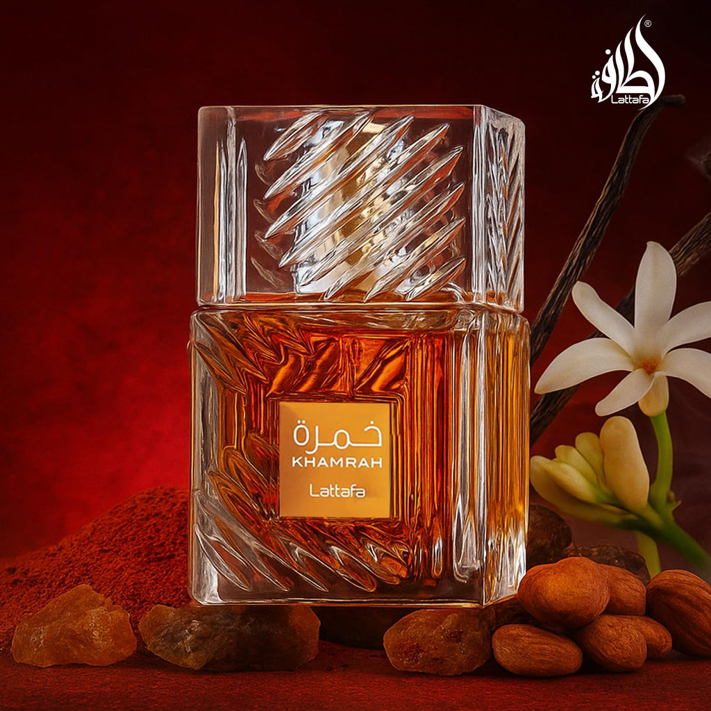 Khamrah Eau De Parfum – Warm Vanilla, Spicy Amber & Cinnamon Unisex Fragrance (100ml)