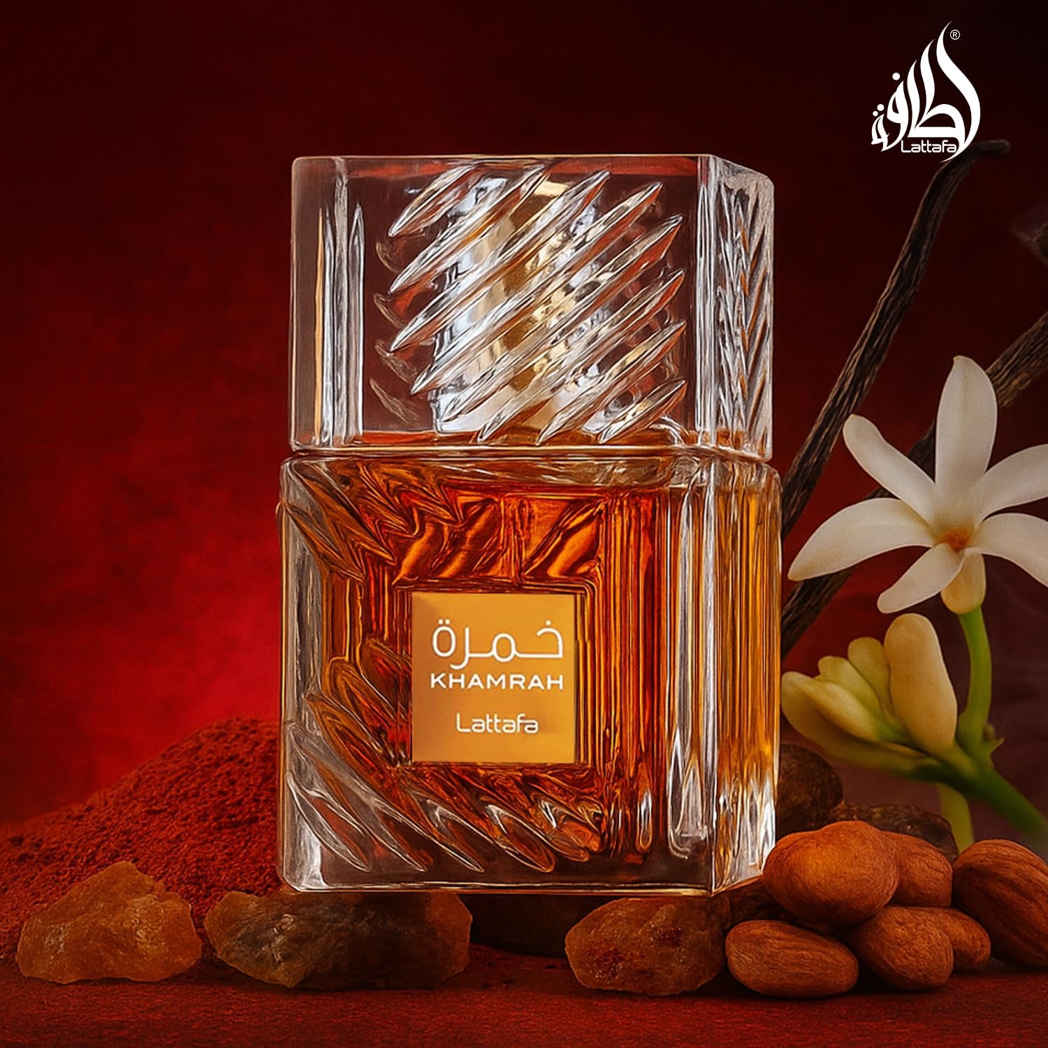 Khamrah Eau De Parfum – Warm Vanilla, Spicy Amber & Cinnamon Unisex Fragrance (100ml)