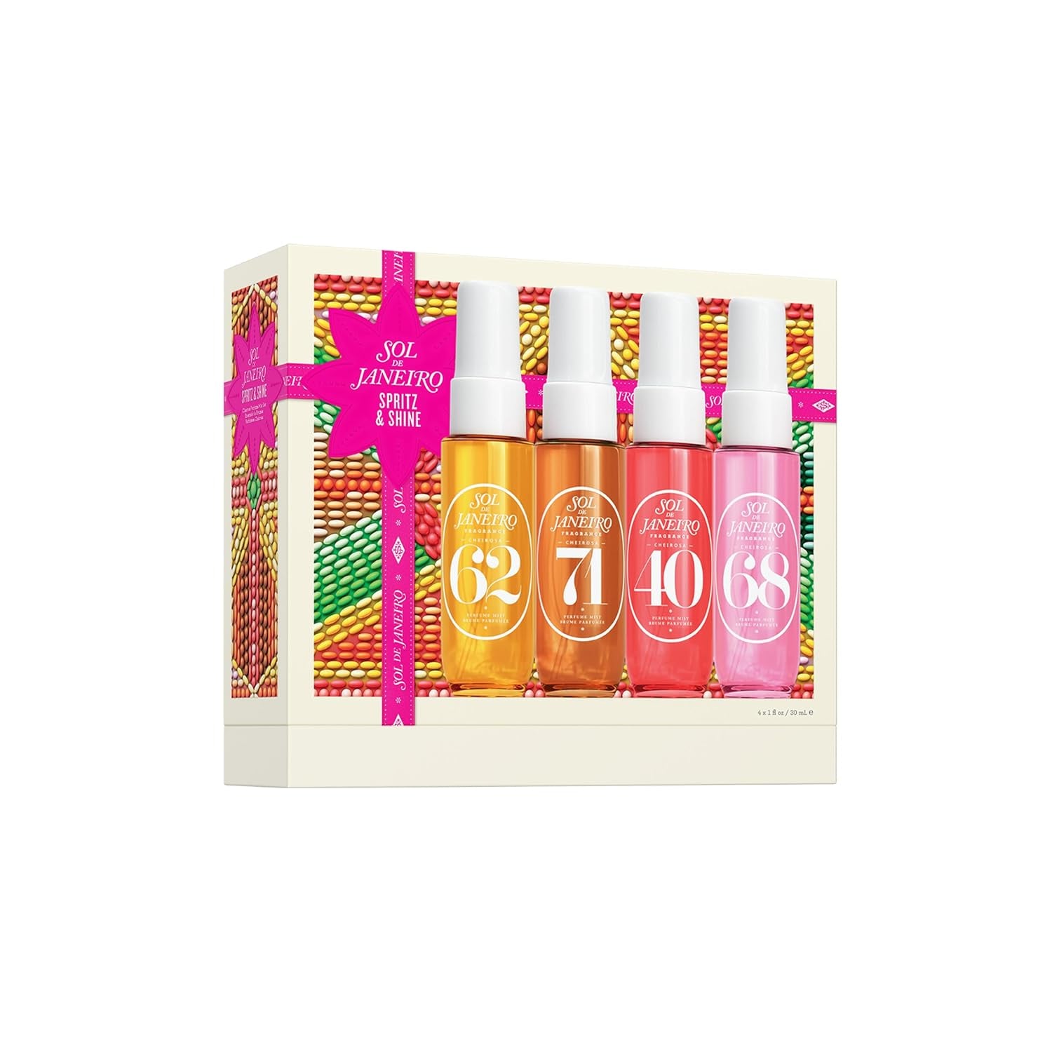 A 4 Set SOL DE JANEIRO Fragrance Cheirosa Perfume Mist