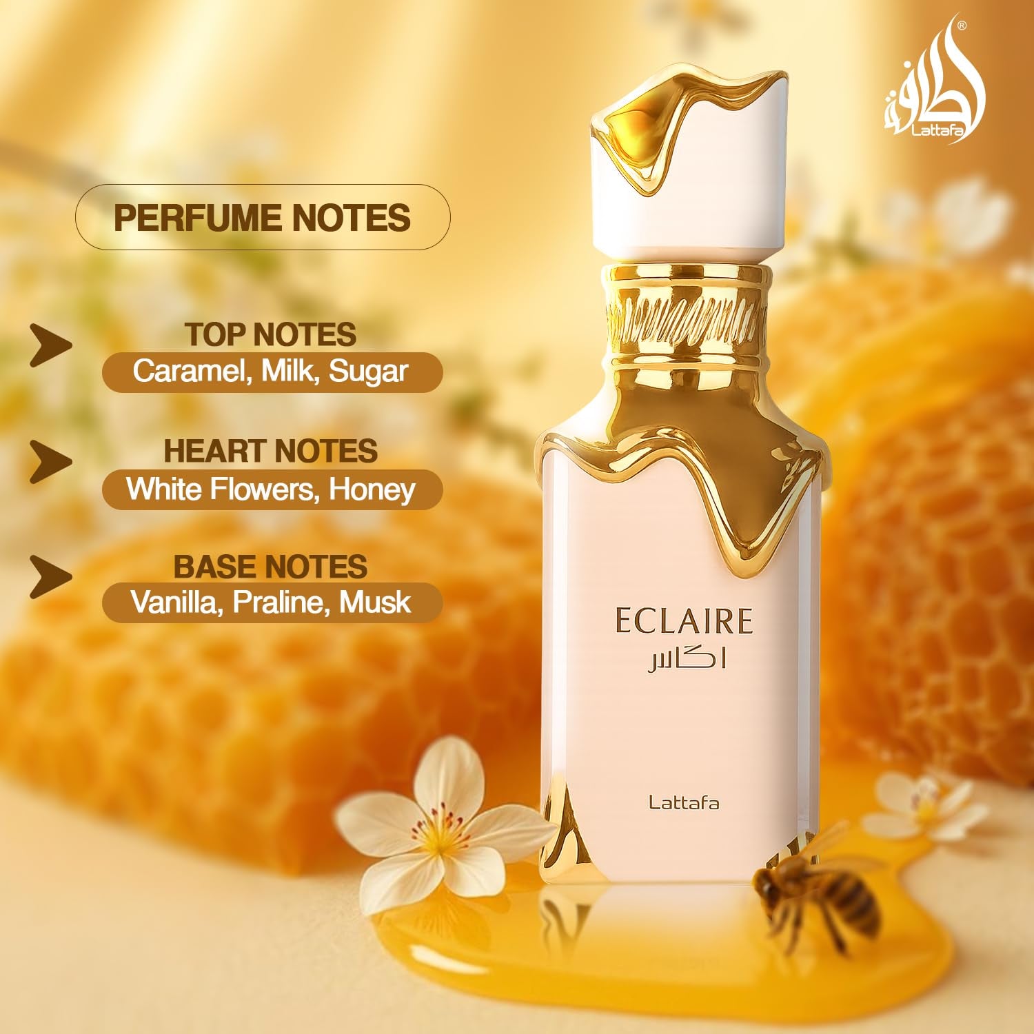 Eclaire – Where Vanilla Meets Caramel Bliss | The Long-Lasting Floral Perfume Every Woman Desires